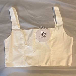 NWT Princess Polly kiandra top cream